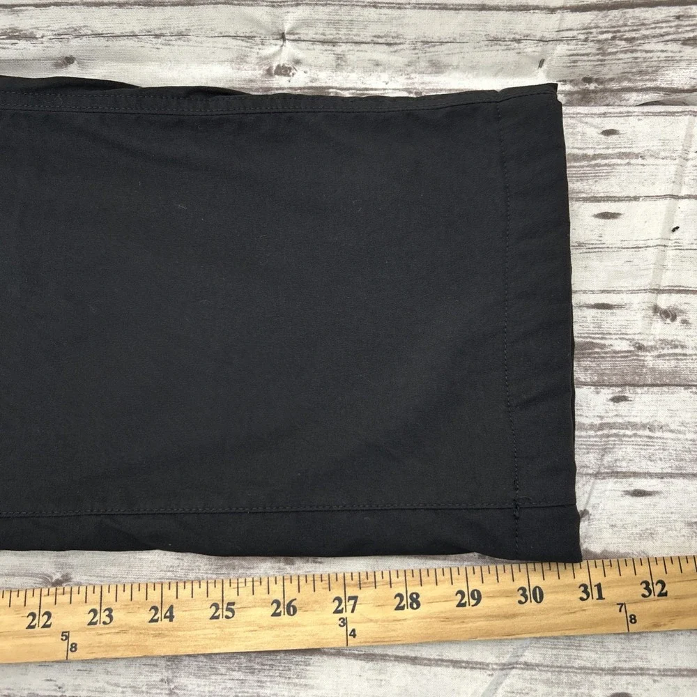 Eddie Bauer Fleece Lined Tech Pant Men's 40x31 Black Straight Side Zip Pocket